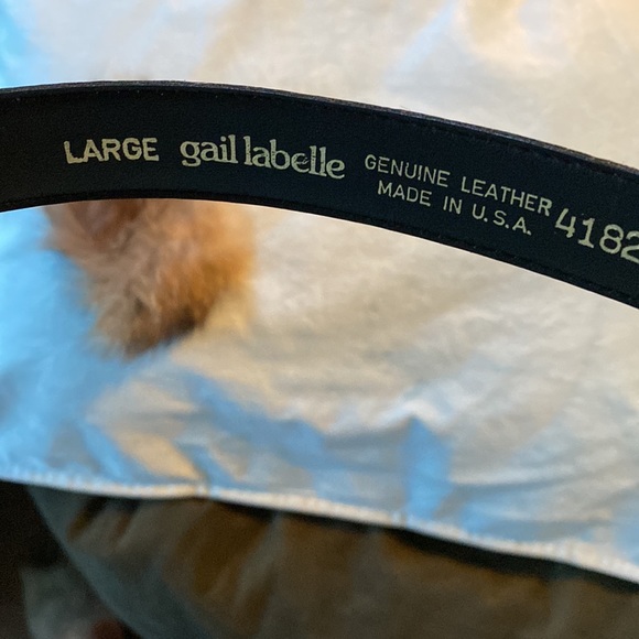 Like New⭐️calf hair on leather designer belt fits up to 36” - Picture 2 of 6